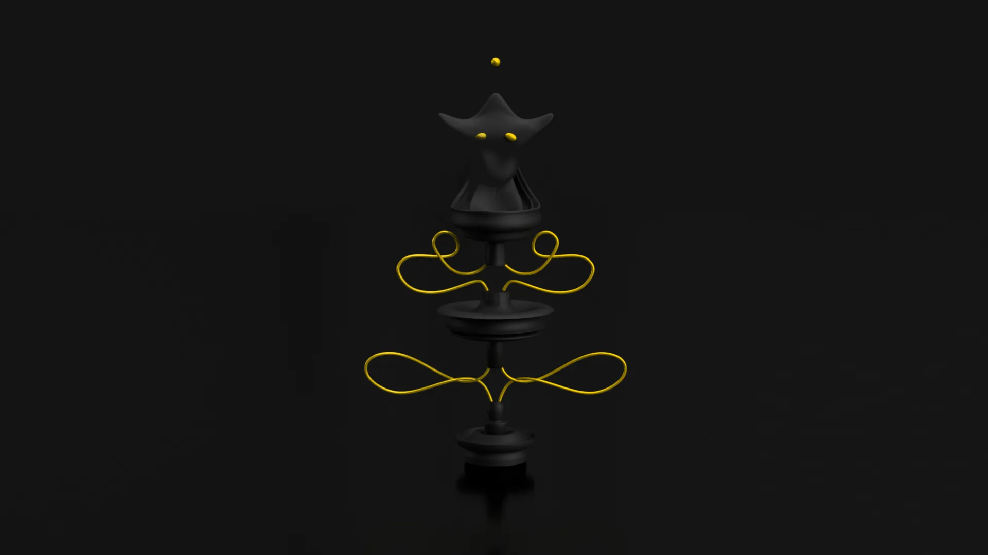 Giant Fountain — generative digital artwork by Fabin Rasheed from the Yathra traveling art collection